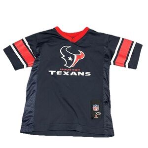 NFL Team Kids Apparel Houston Texans Short Sleeve Jersey XS Navy Football Youth